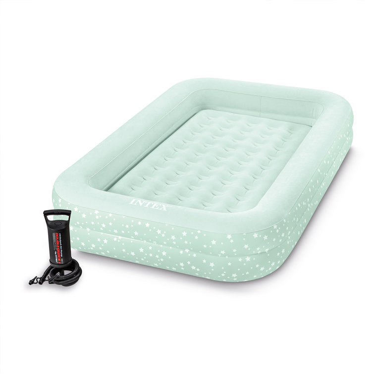 Air bed with on sale frame and pump